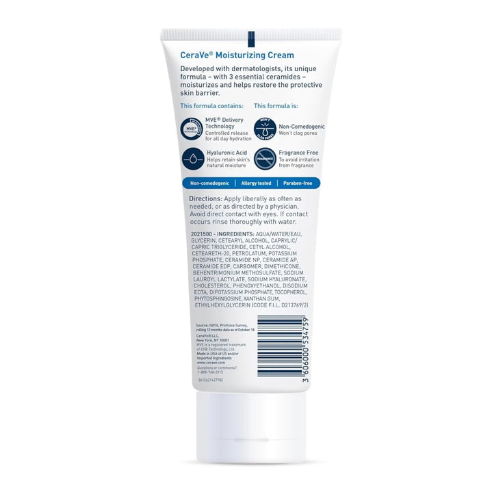CeraVe Moisturizing Cream Face Body 8 oz - 24 Pack