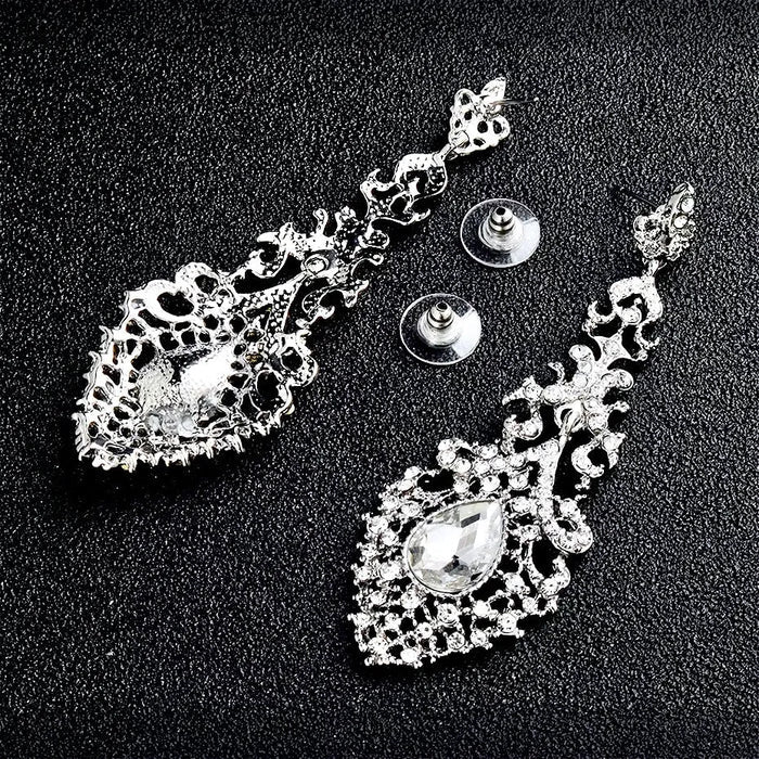 Wedding Jewelry - Rhinestone Bridal Earrings - Available in Silver and Gold