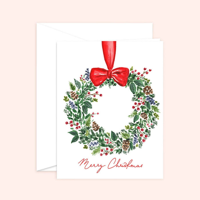 Christmas Berry Wreath Card - Magnolia Lane co. Home + Garden + Gift