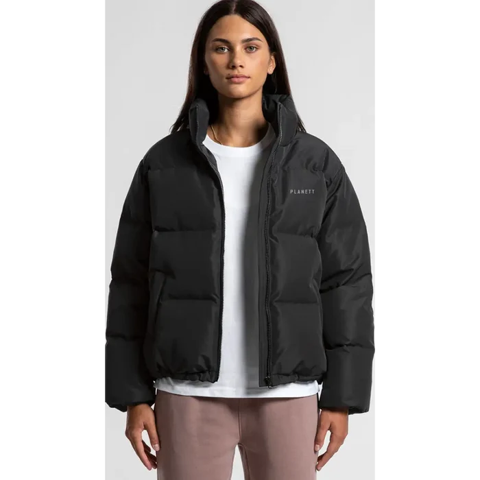 Womens Jackets 4591-Claire-Black Claire Puffer Jacket front product image