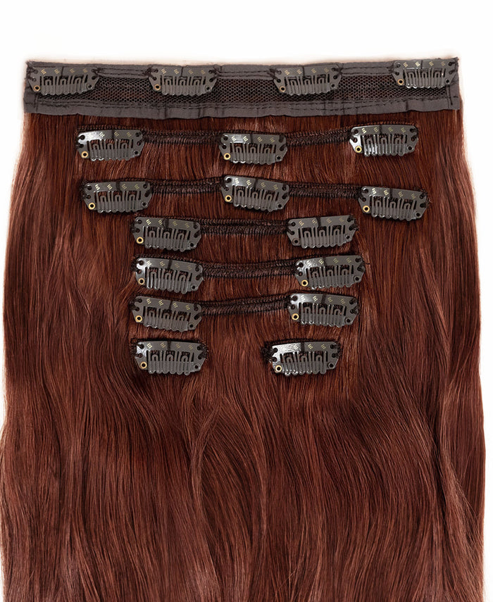 clip-in hair extensions auburn.