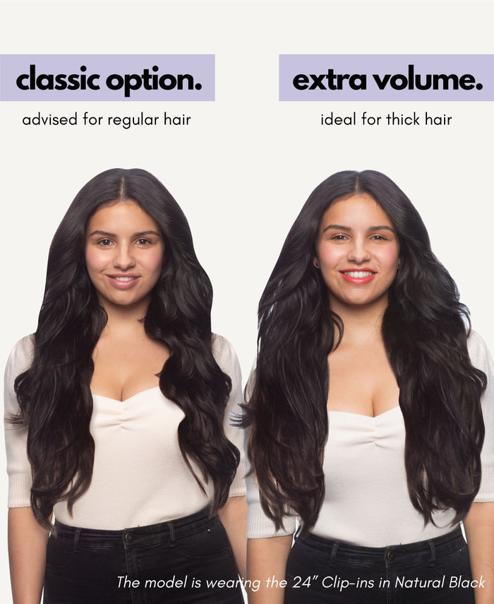 clip-in hair extensions light blonde.