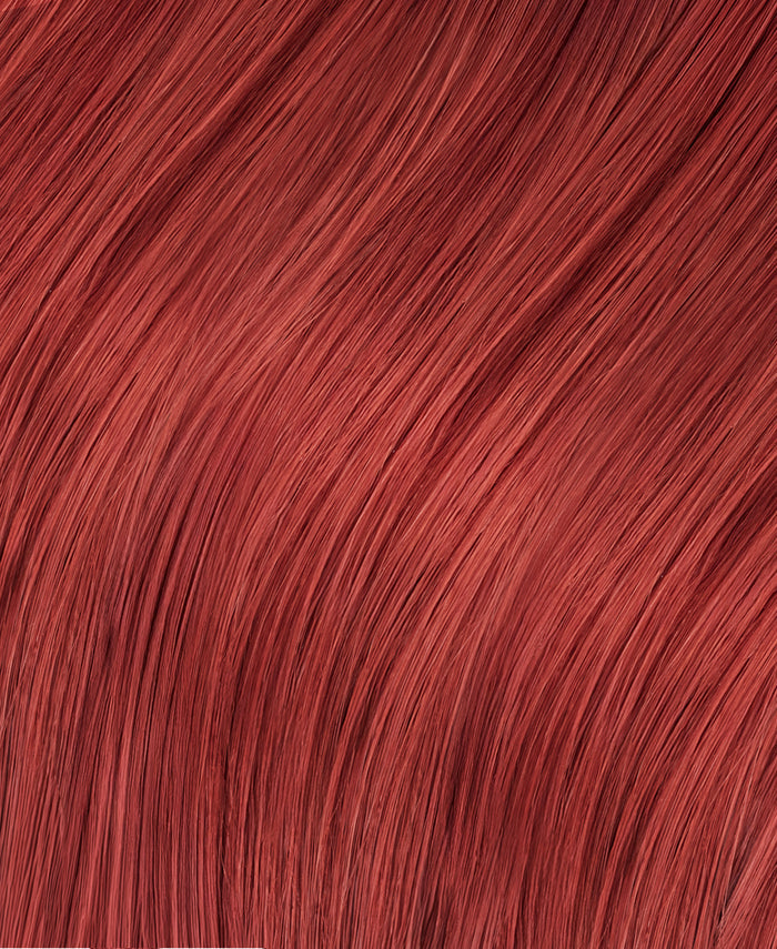 clip-in hair extensions ruby red.