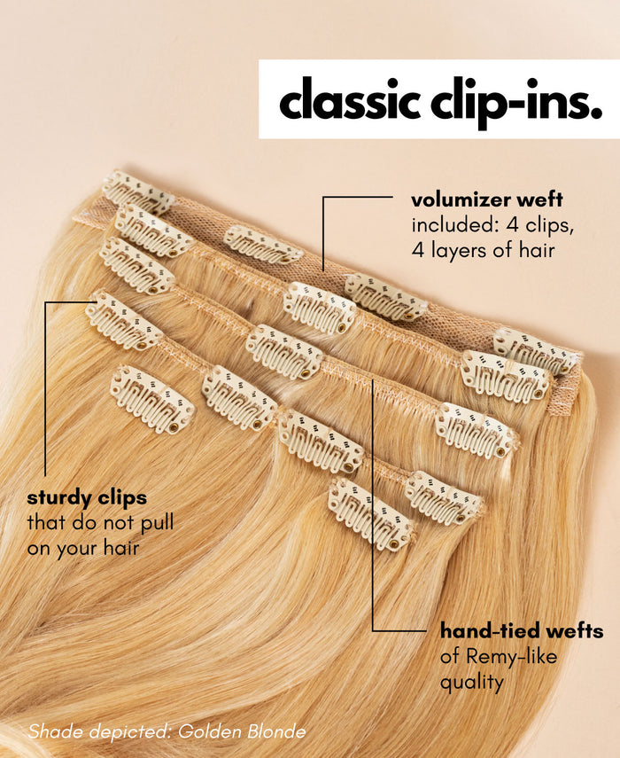 clip-in hair extensions ruby red.