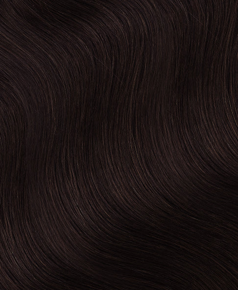 clip-in volumizer chocolate brown.