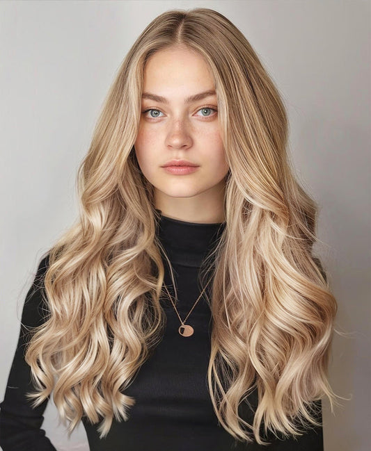 clip-in volumizer medium blonde.
