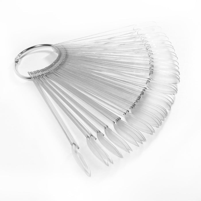 Colour Wheel Swatch Sticks ~ Oval | Fan Style Clear