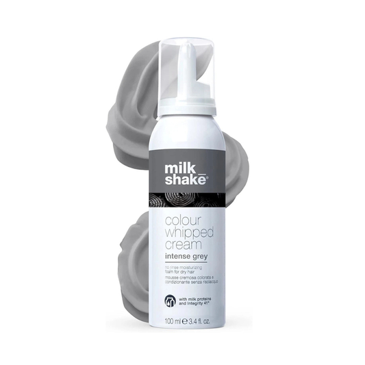 milk_shake Colour Whipped Cream bottle with whipped cream on a white background
