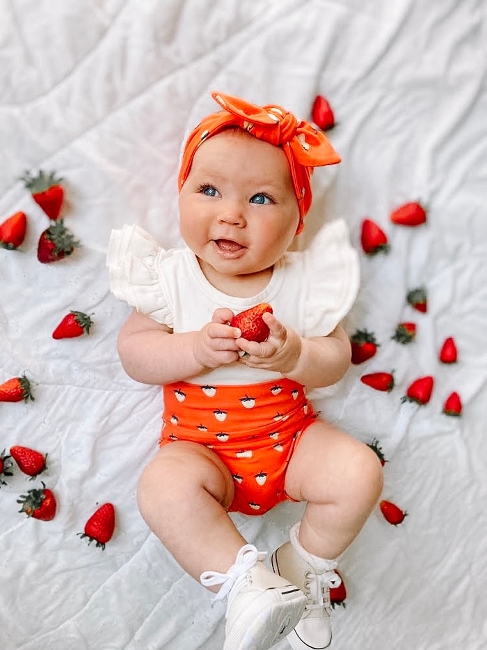 Coral Strawberries Bummies