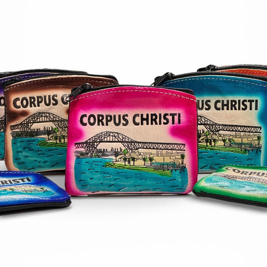 Corpus Christi Nostalgic Leather Coin Purse