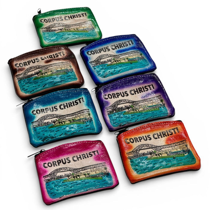 Corpus Christi Nostalgic Leather Coin Purse