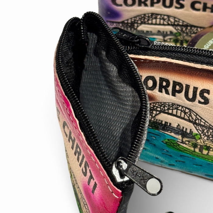 Corpus Christi Nostalgic Leather Coin Purse