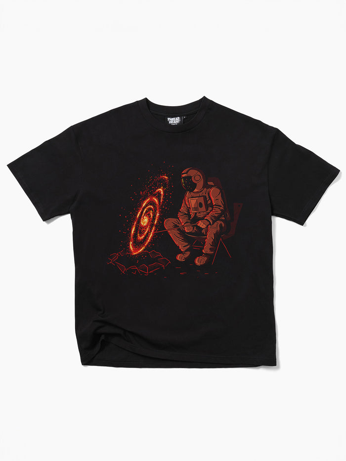 Cosmic Camping T-Shirt | Black-Image 1