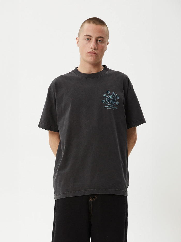 Cosmic Con - Recycled Heavy Weight Boxy Fit Tee | Stone Black-Image 1