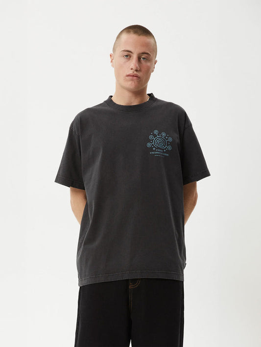 Cosmic Con - Recycled Heavy Weight Boxy Fit Tee | Stone Black-Image 1
