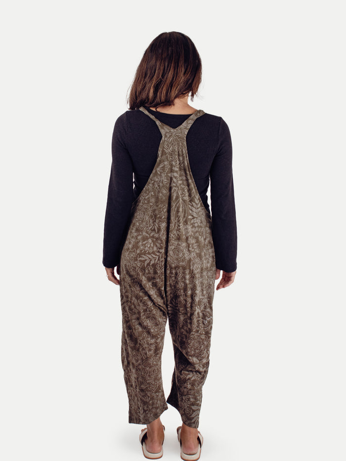 Cotton Jersey Overalls | Grey-Image 3