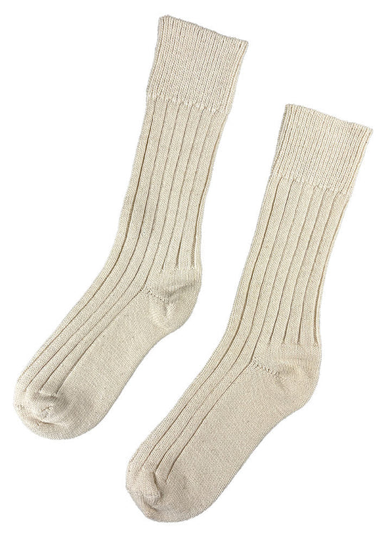Cotton/Wool/Alpaca Mid-Calf Socks