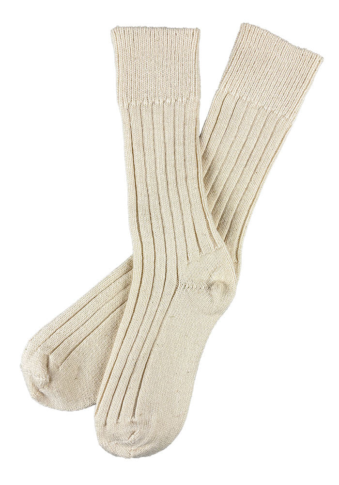 Cotton/Wool/Alpaca Mid-Calf Socks