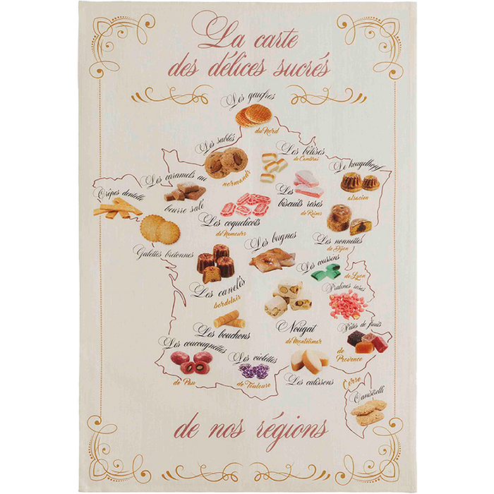 Coucke - Carte Gourmande Tea Towel