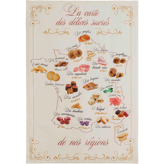 Coucke - Carte Gourmande Tea Towel
