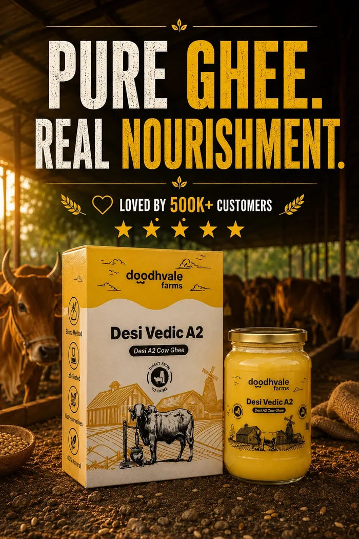 Cow A2 Vedic Desi Ghee - (900 ML) .