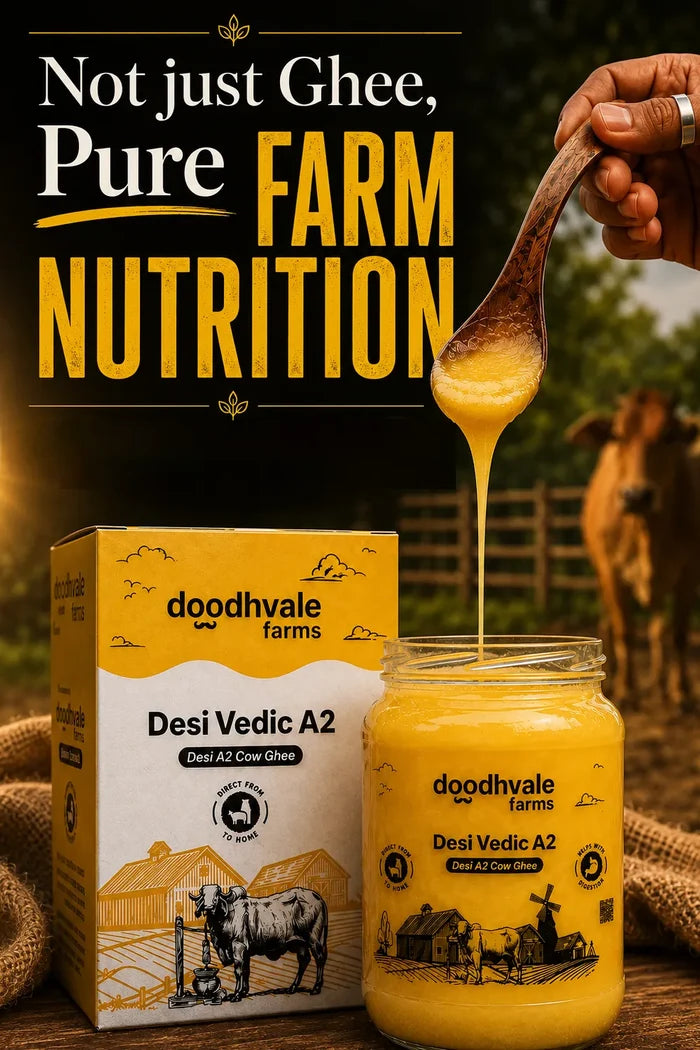 Cow A2 Vedic Desi Ghee - (900 ML) .