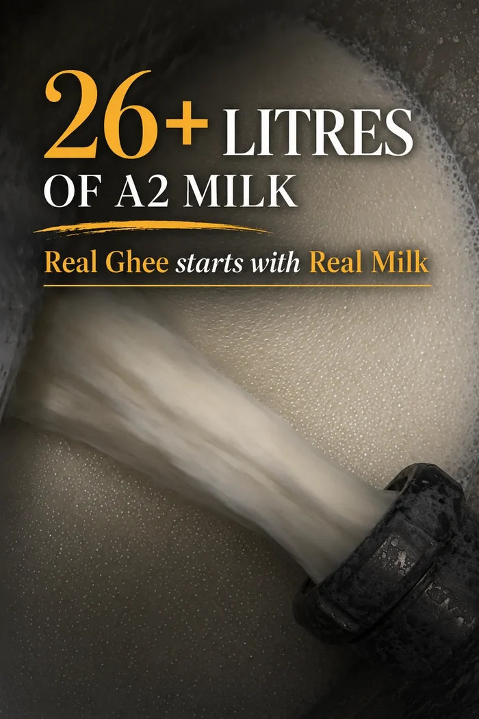 Cow A2 Vedic Desi Ghee - (900 ML) .