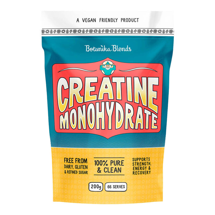 Package of Botanika Blends Creatine Monohydrate on a white background.