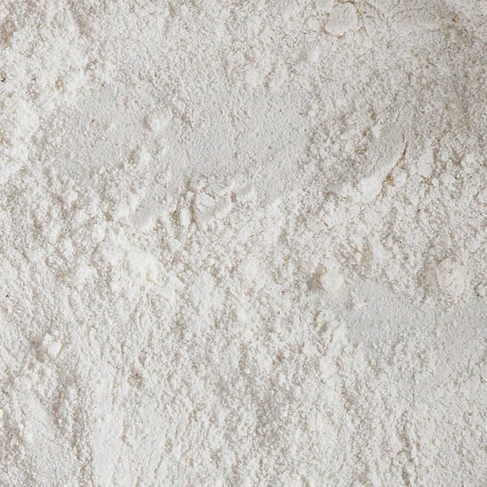 Close-up of white powder.