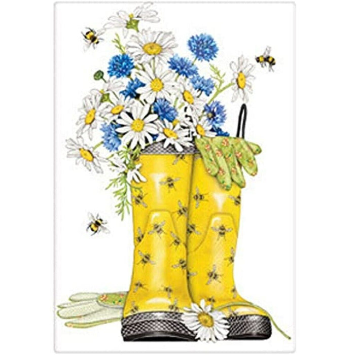 Daisy Rainboots Bagged Towel