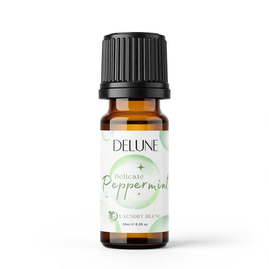 Delune Delicate Peppermint Laundry Blend 10ml amber bottle
