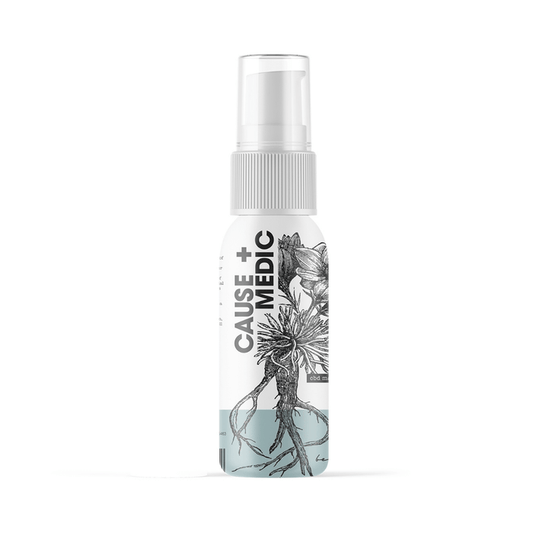 DISCONTINUED - Travel CBD Infused Massage Oil (3.4 oz) | Cause + Medic