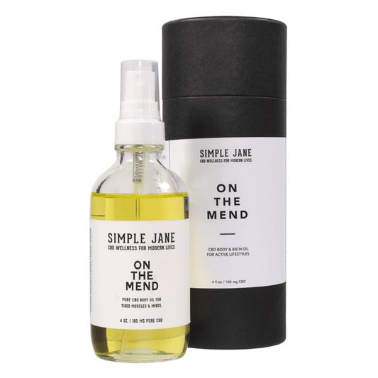 DISCONTINUED -On The Mend CBD Massage Oil - 4oz | Simple Jane