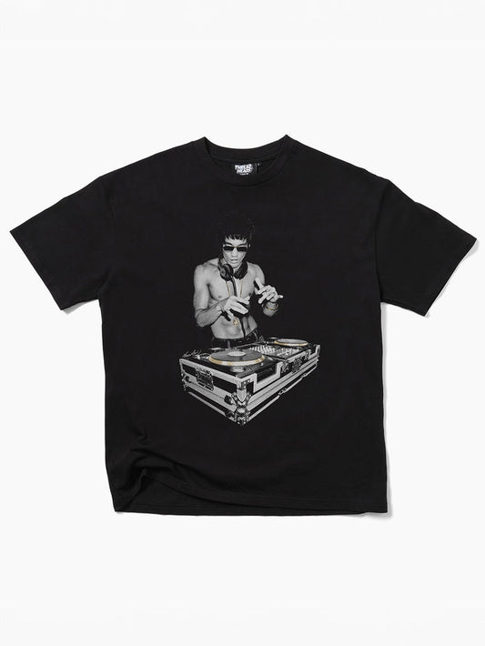 DJ Bruce Lee T-Shirt | Black-Image 1