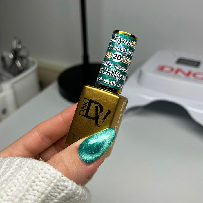 DND Diva Candy Collection 9D Cateyes #20 Leopard Mint