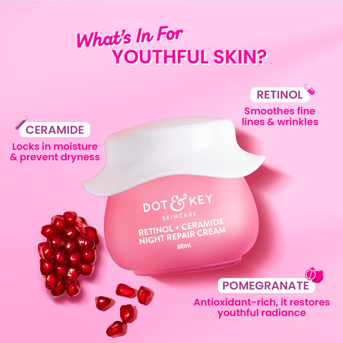 DOT & KEY RETINOL + CERAMIDE NIGHT REPAIR CREAM 60ml