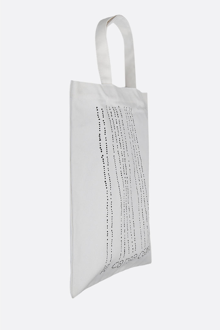 Dots canvas shopping bag