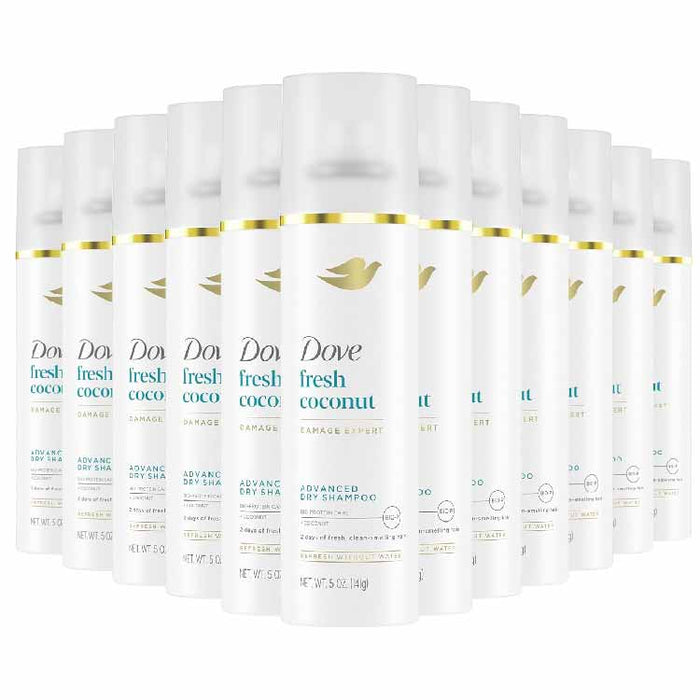 Dove - Beauty Fresh Coconut Dry Shampoo - 5 Oz - 12 Pack