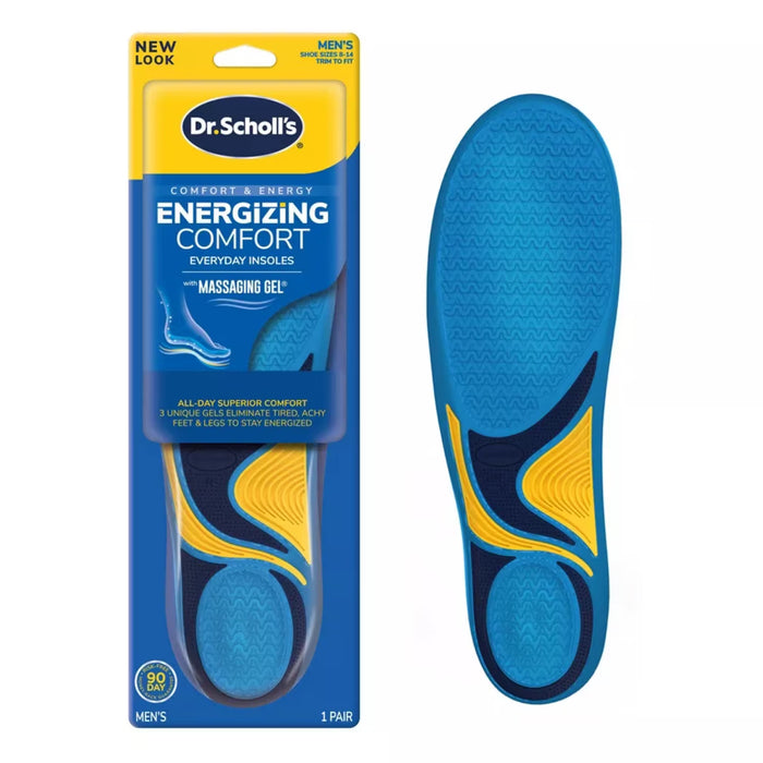 Dr. Scholl’s Energizing Comfort with Massaging Gel Insoles for Men Size 8 to 14 1 Pair - 12 Pack