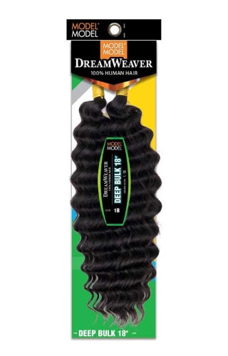 DreamWeaver 100% Human Hair Braids DEEP BULK 14"- 18" by MODEL MODEL