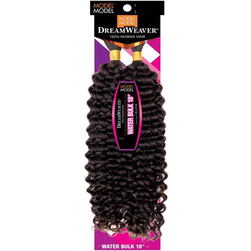 DreamWeaver 100% Human Hair Braids WATER BULK 18" by MODEL MODEL