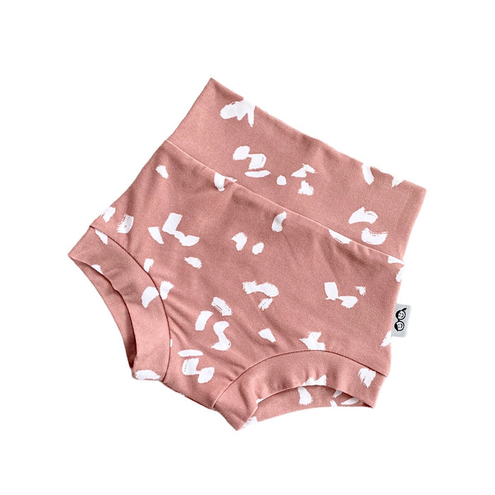 Dusty Mauve Spaced Cheetah Spot Bummies and/or Headbands