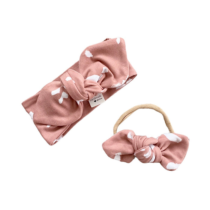 Dusty Mauve Spaced Cheetah Spot Bummies and/or Headbands