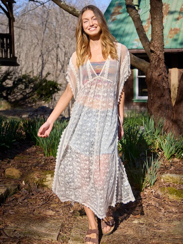 Eleanor Kimono - Ivory-view 4