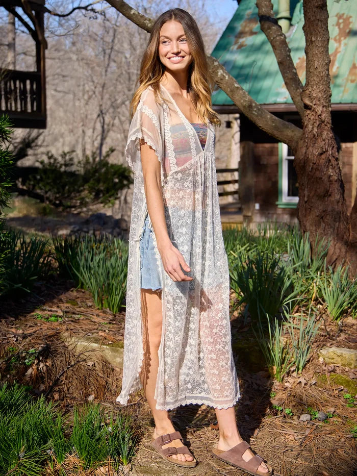 Eleanor Kimono - Ivory-view 6