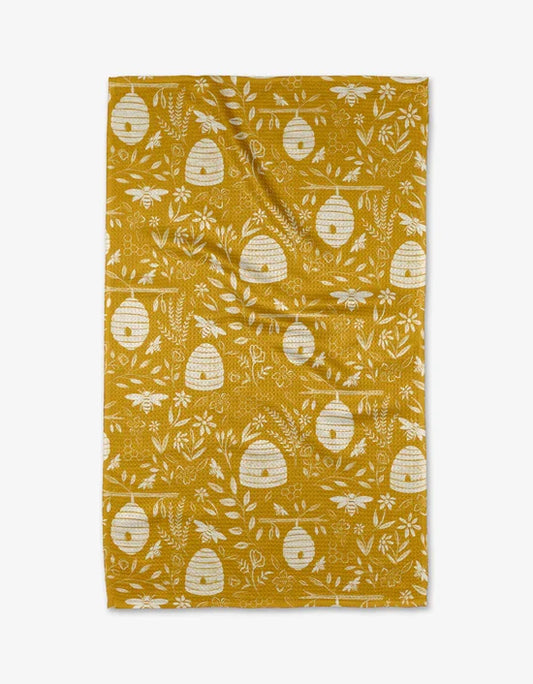 Enchanted Hive Geometry Tea Towel