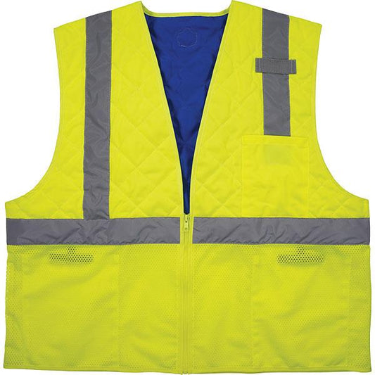 Ergodyne Chill-Its 6668 Cooling Vest, Type R, Class 2, Large, Lime