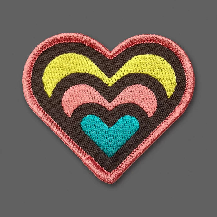 Expanding Heart (Brown/Pink) Souvenir Patch