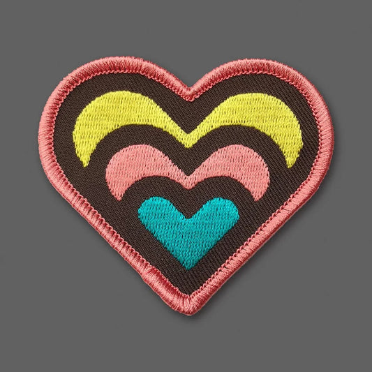 Expanding Heart (Brown/Pink) Souvenir Patch