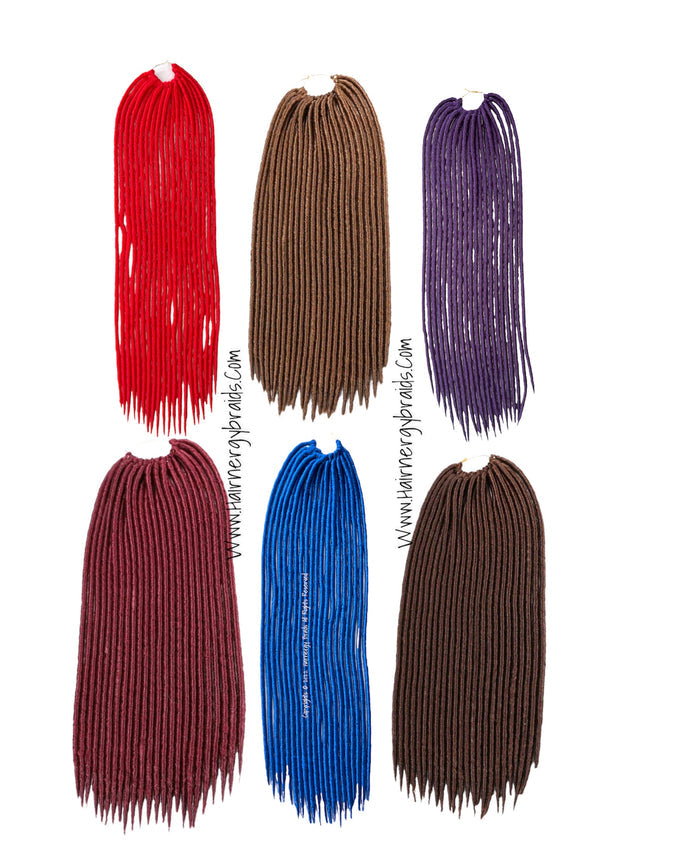 Faux Locs Braids  22inches Synthetic soft Crochet Hair